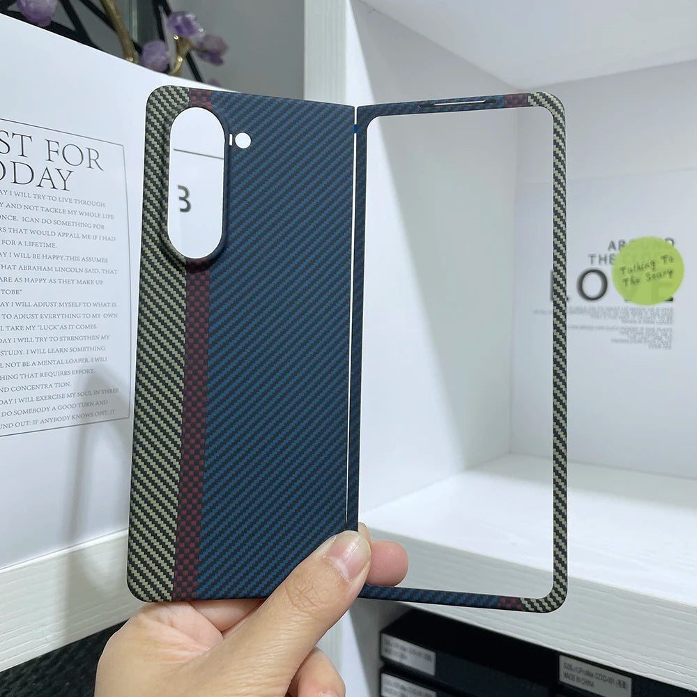 YTF Carbon Fiber Case For Samsung Galaxy Z Fold 5 - Premium Mobile Phone Cases from YTF-Carbon - Just $50! Shop now at Dressmycell.com YTF Carbon Fiber Case For Samsung Galaxy Z Fold 5 - Premium Mobile Phone Cases from YTF-Carbon - Just $50! Shop now at Dressmycell.com